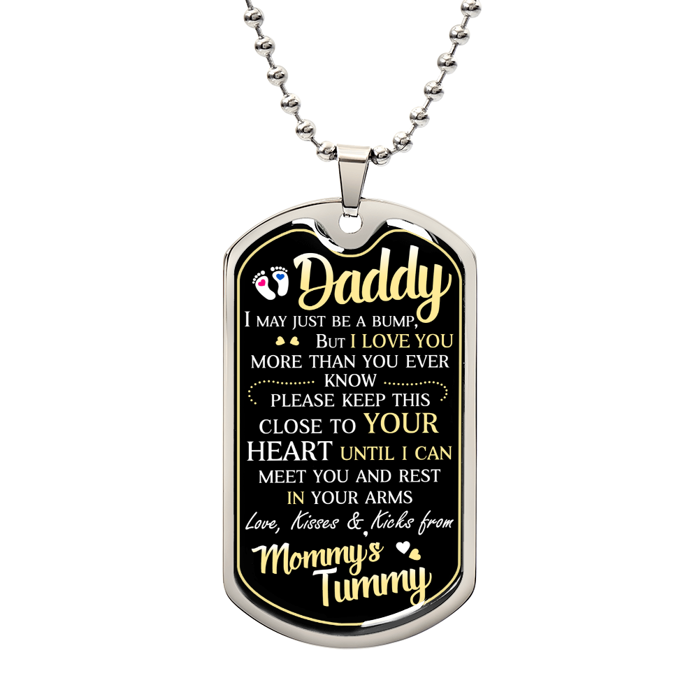 Dad To Be - Dog Tag Necklace
