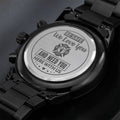 To My Firefighter Husband Need You Here With Us (Charcoal Black) – Men's Watch